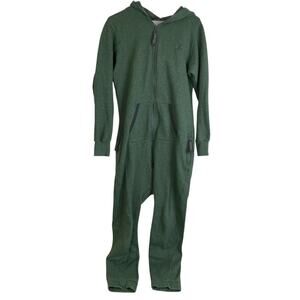 OnePiece Original Norwegian Jumpsuit Small Green Full Zip Hooded Comfort Lounge